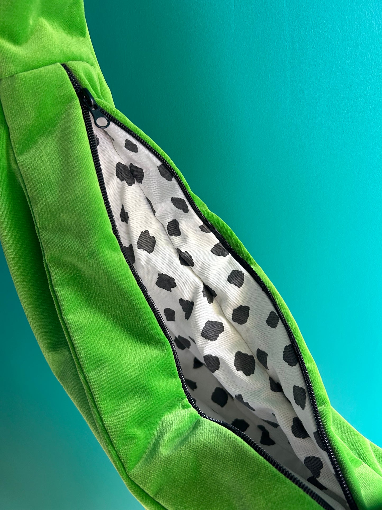 Large Sling - Lime Green Velvet