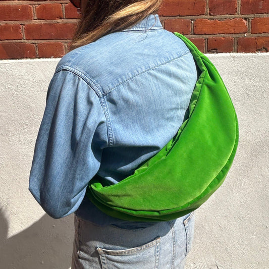 Large Sling - Lime Green Velvet