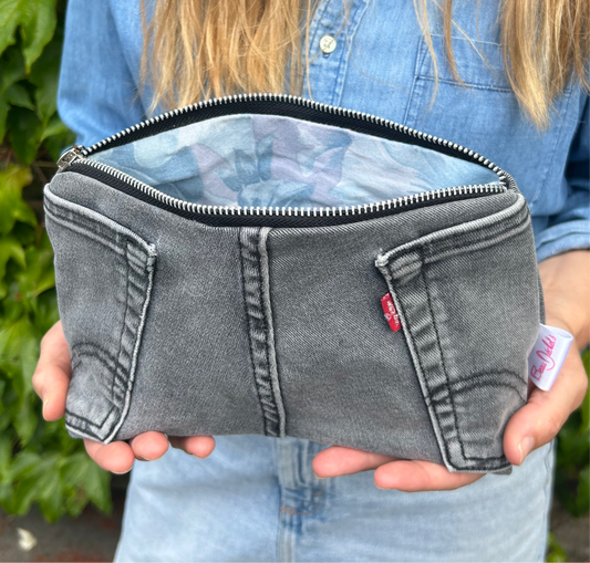 Small Pouch - Grey Denim