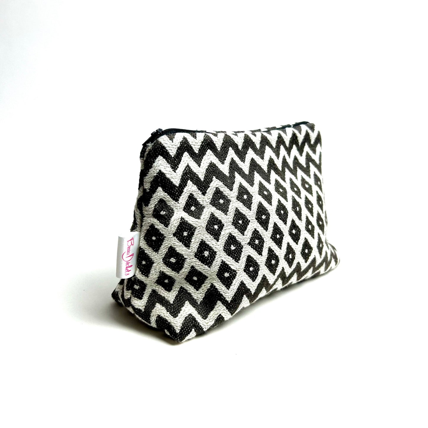 Small Pouch - Black and White Geometric