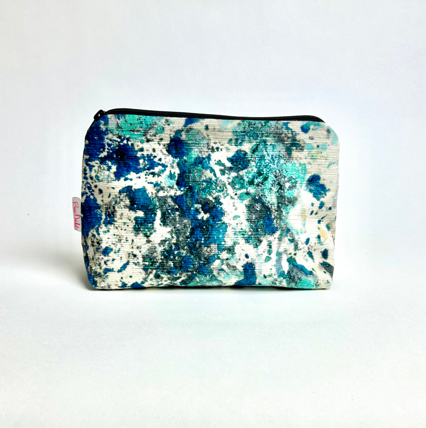 Small Pouch - Paint Splat Blue